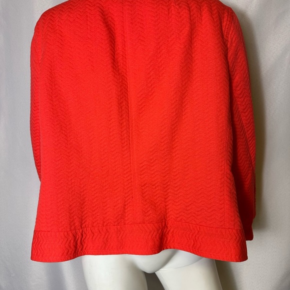 Liz Claiborne Size 3X Orange Open Front Blazer - Picture 4 of 4